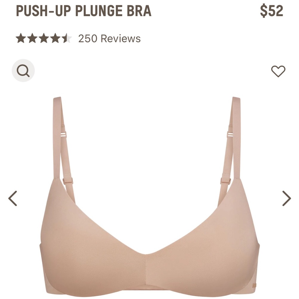 WIRELESS FORM PUSH-UP PLUNGE BRA 30C